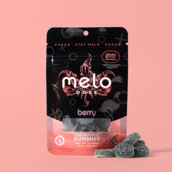 Melo Dose – Berry 50MG Delta-9 THC Gummies Best Price