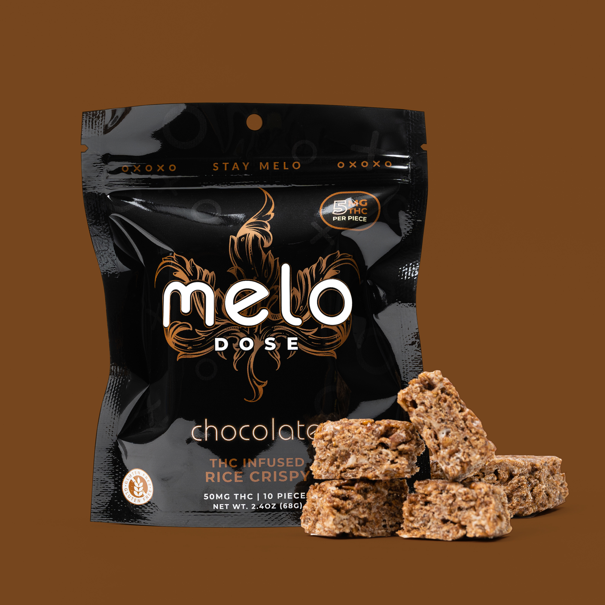 Melo Dose â€?Chocolate 50MG Delta-9 THC Rice Crispy Best Price