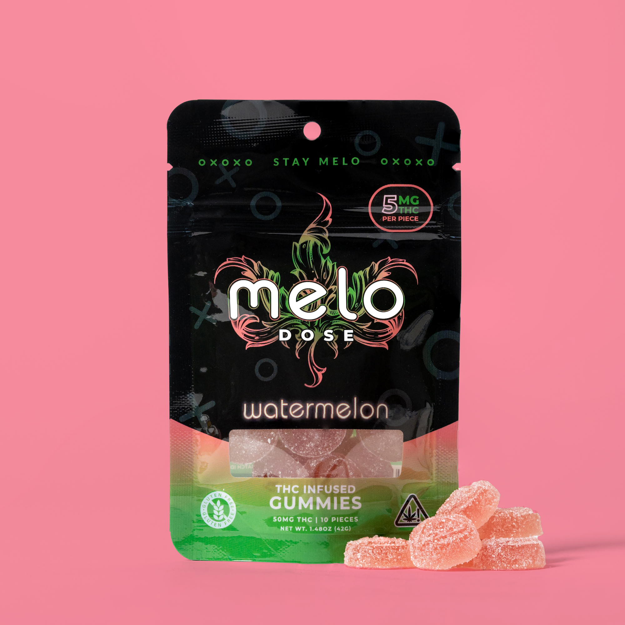 Melo Dose – Watermelon 50MG Delta-9 THC Gummies Best Price