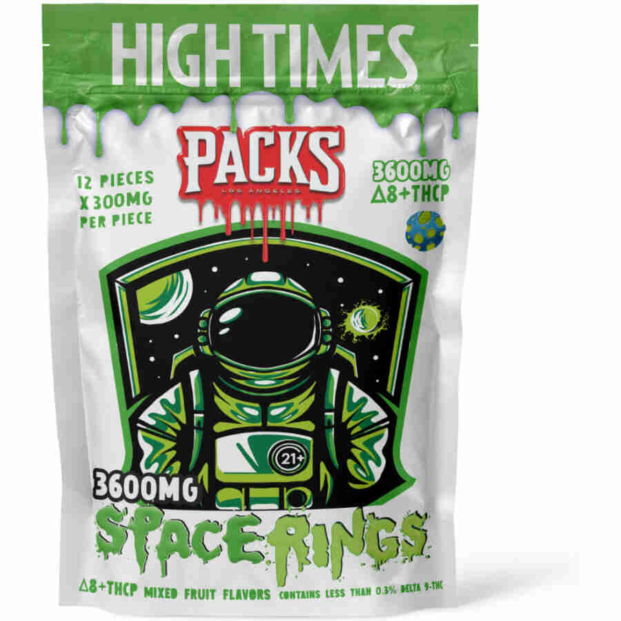 Packs x High Times Delta Space Rings 3600mg 12pc Best Price