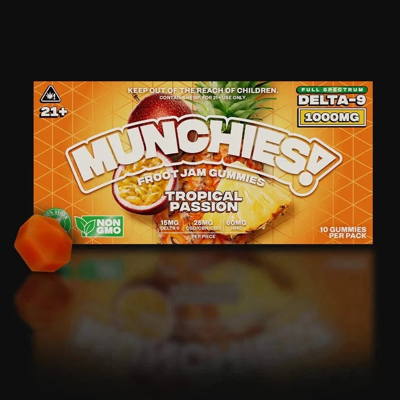 Delta Munchies Tropical Passion 1000mg Delta 9 Gummies Best Price