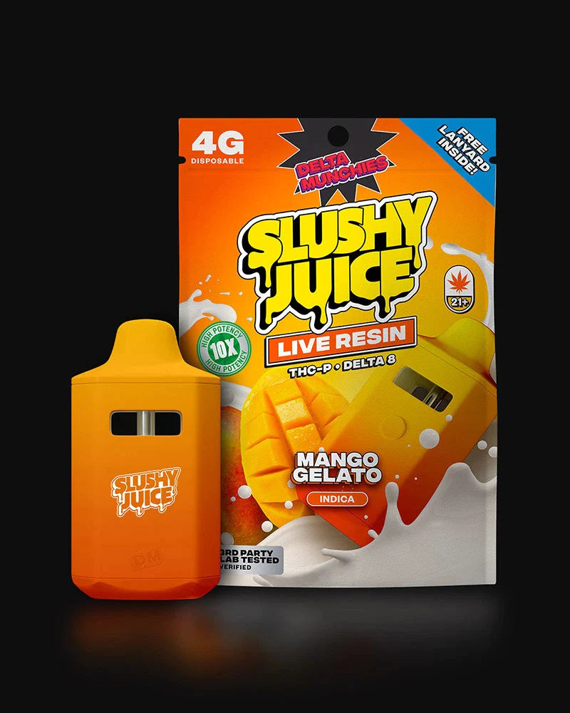 Delta Munchies Mango Gelato Slushy Juice 4G THC-P Vape Best Price