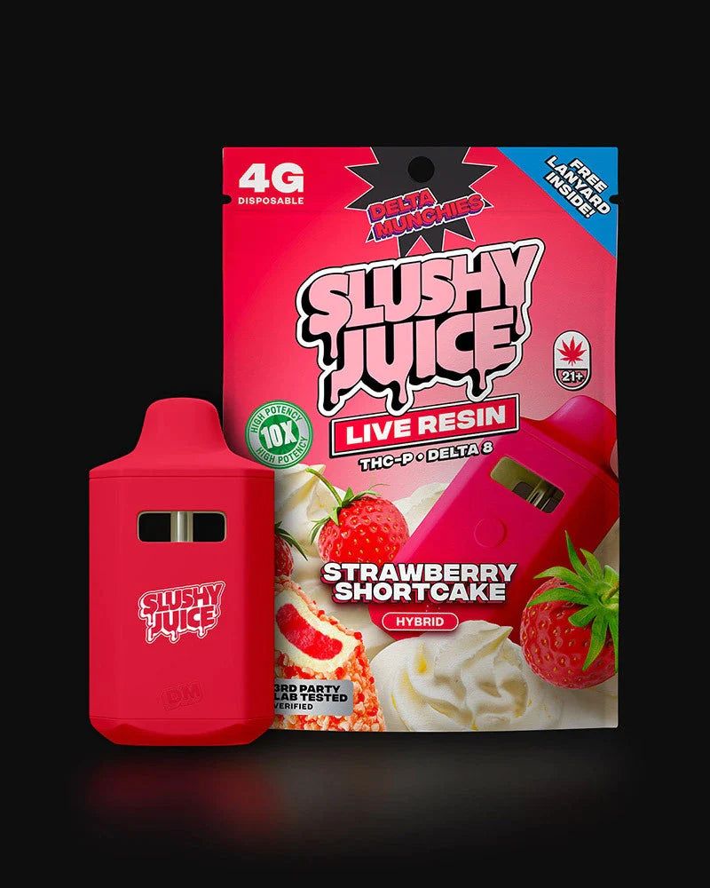 Delta Munchies Strawberry Shortcake Slushy Juice 4G THC-P Vape Best Price