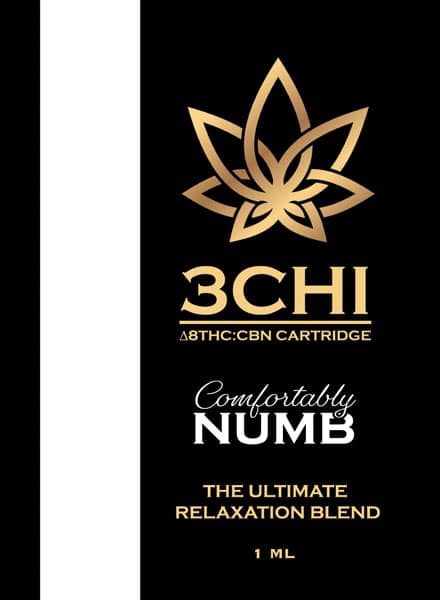 3Chi Comfortably Numb 1g Delta 8 CBN Cartridge Best Price