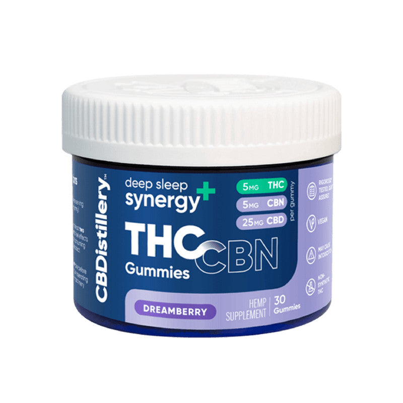 Deep Sleep Synergy CBD Gummies with THC + CBN – Dreamberry – CBDistillery Best Price