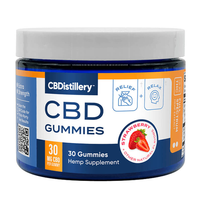 Full Spectrum CBD Gummies – Strawberry – CBDistillery Best Price