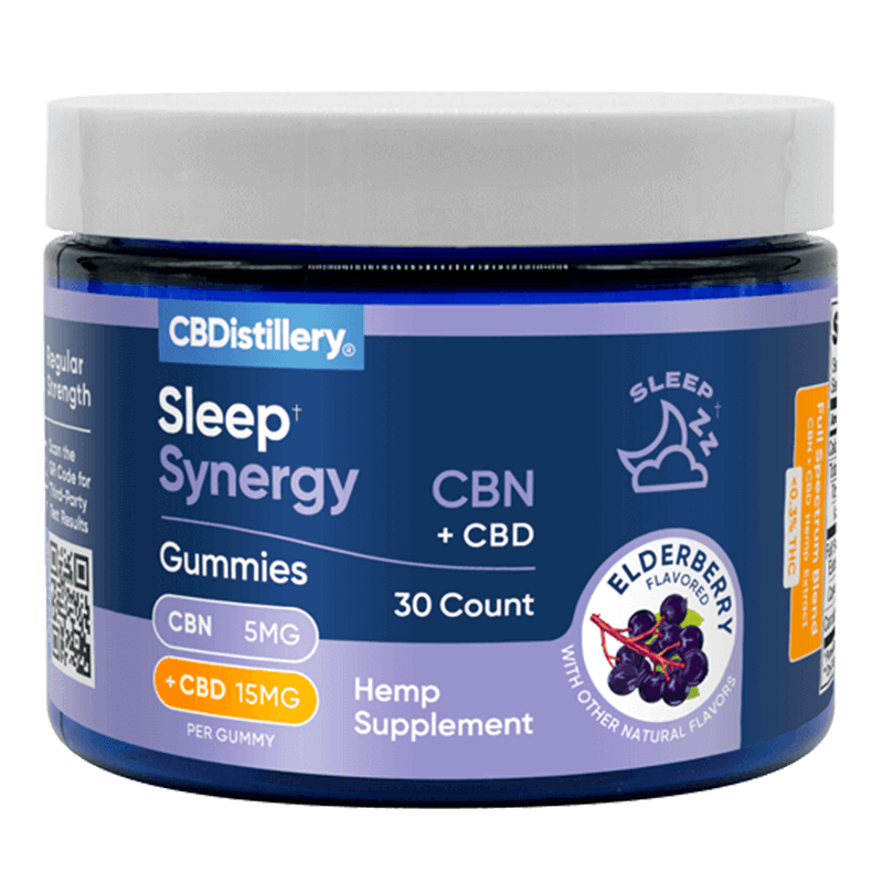 Sleep Synergy CBD Gummies with CBN – Elderberry – CBDistillery Best Price