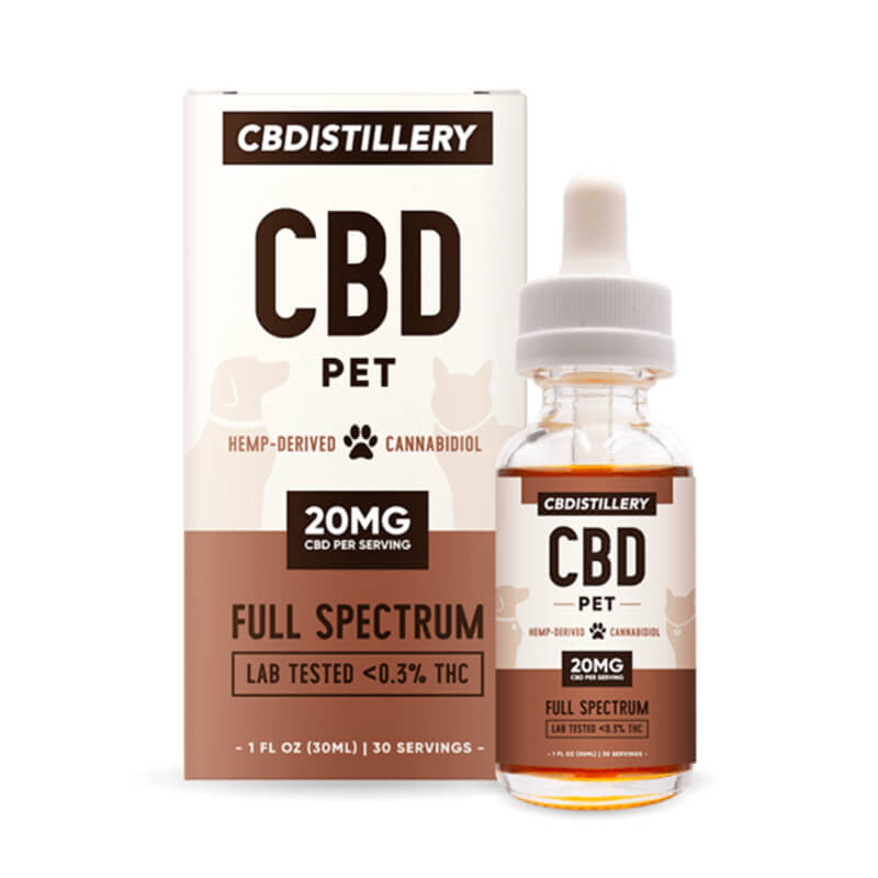 Full Spectrum CBD Oil for Pets – 600mg – CBDistillery Best Price