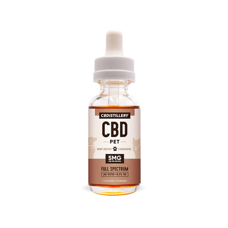 Full Spectrum CBD Oil for Pets – 150mg – CBDistillery Best Price