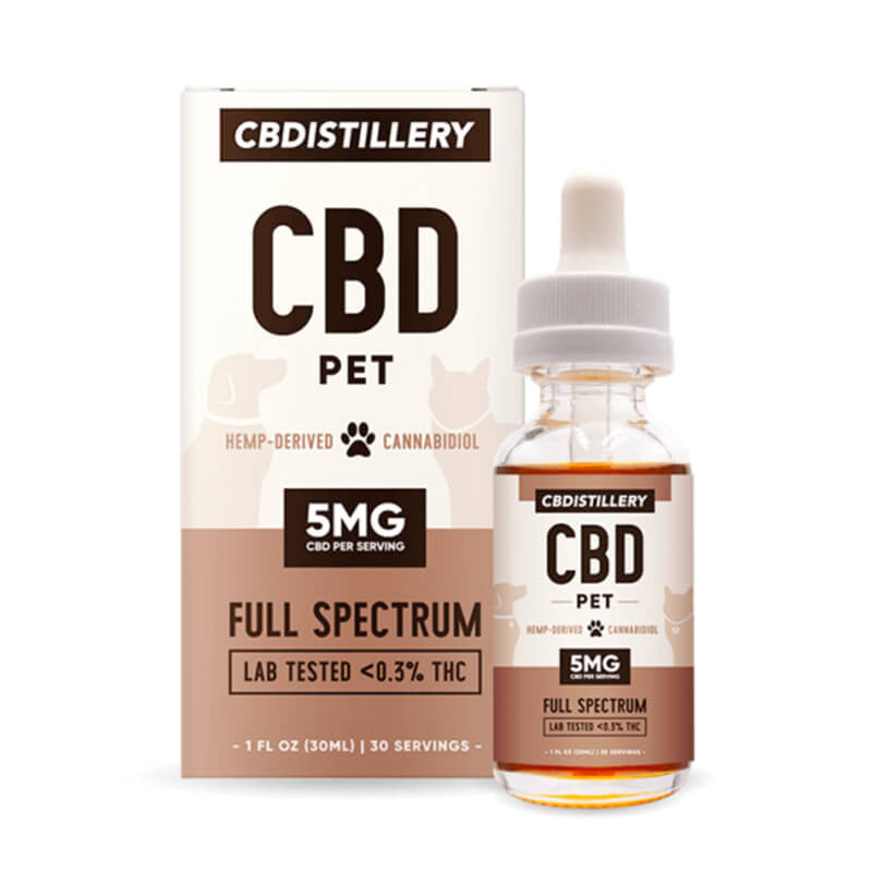 Full Spectrum CBD Oil for Pets – 150mg – CBDistillery Best Price