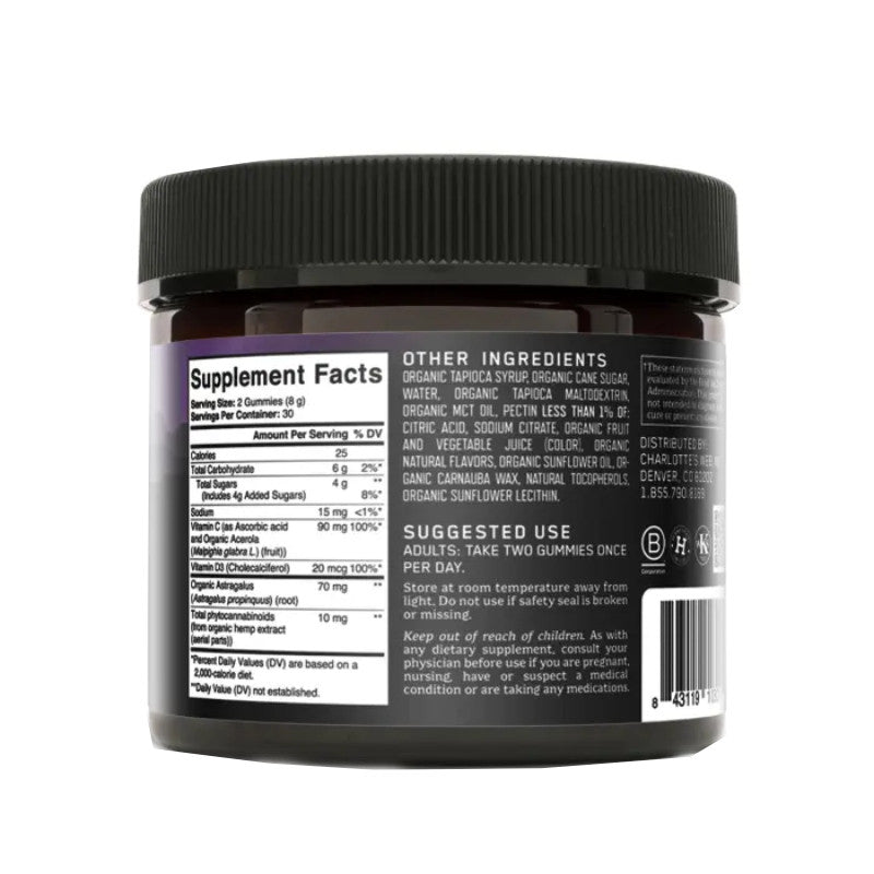 Hemp Extract CBD Gummies for Immunity – Lemon Berry – Charlotte’s Web Best Price
