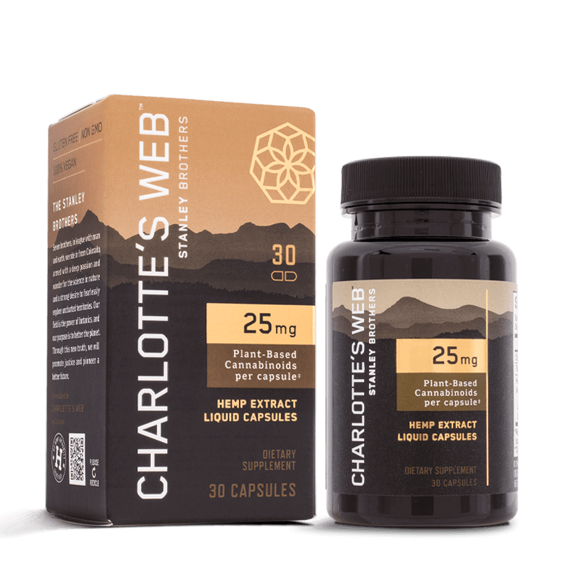 Full Spectrum Hemp Extract CBD Capsules – 25mg – Charlotte’s Web Best Price