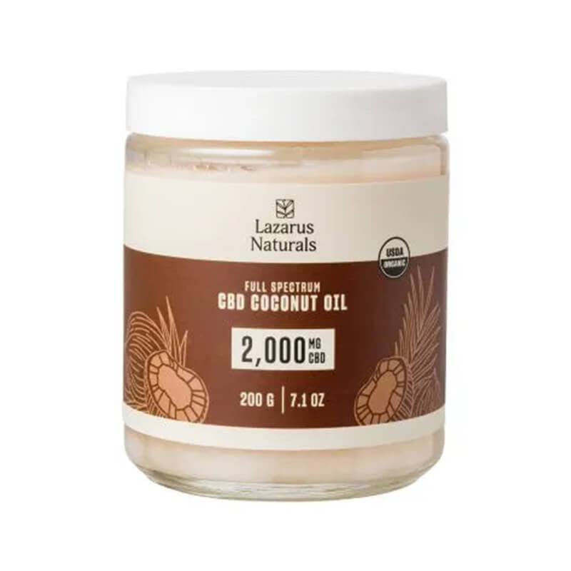 Full Spectrum CBD Coconut Oil – Lazarus Naturals Best Price