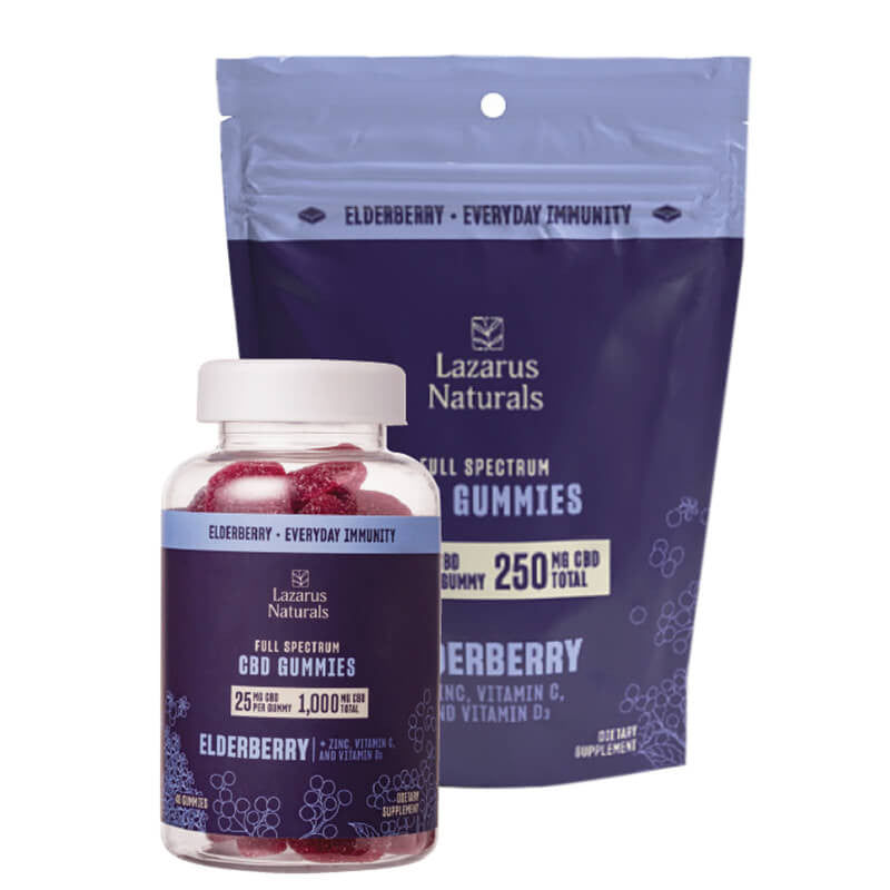 Full Spectrum CBD Gummies – Elderberry – Lazarus Naturals Best Price