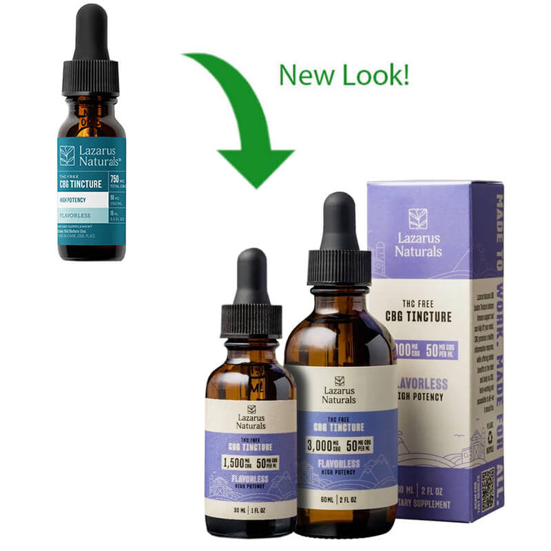 High Potency CBG Isolate Tincture – Flavorless – Lazarus Naturals Best Price