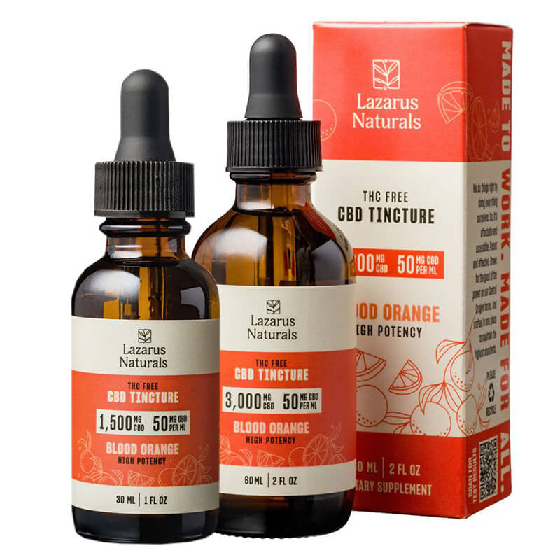 CBD Isolate Tincture – Blood Orange – Lazarus Naturals Best Price