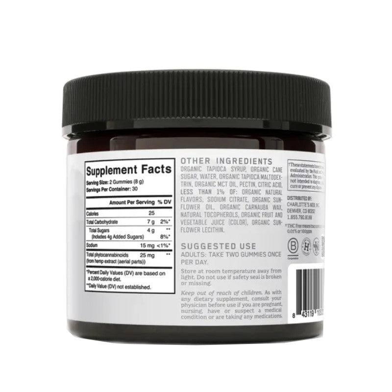 THC-Free CBD Gummies – Mango Peach – 25mg – Charlotte’s Web Best Price