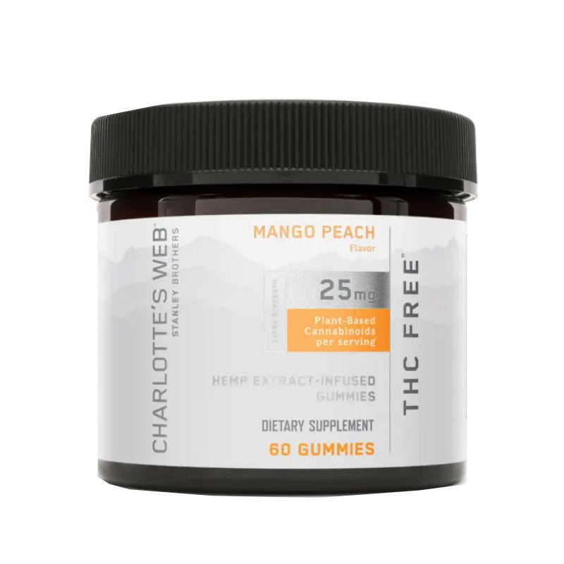 THC-Free CBD Gummies – Mango Peach – 25mg – Charlotte’s Web Best Price