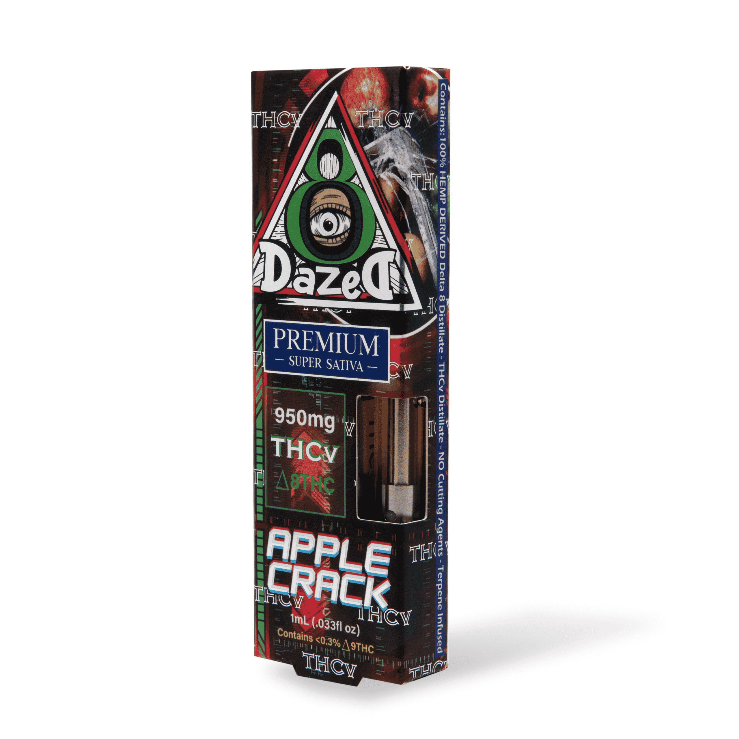 DazeD8 Apple Crack Delta 8 THCV Cartridge (1g) Best Price