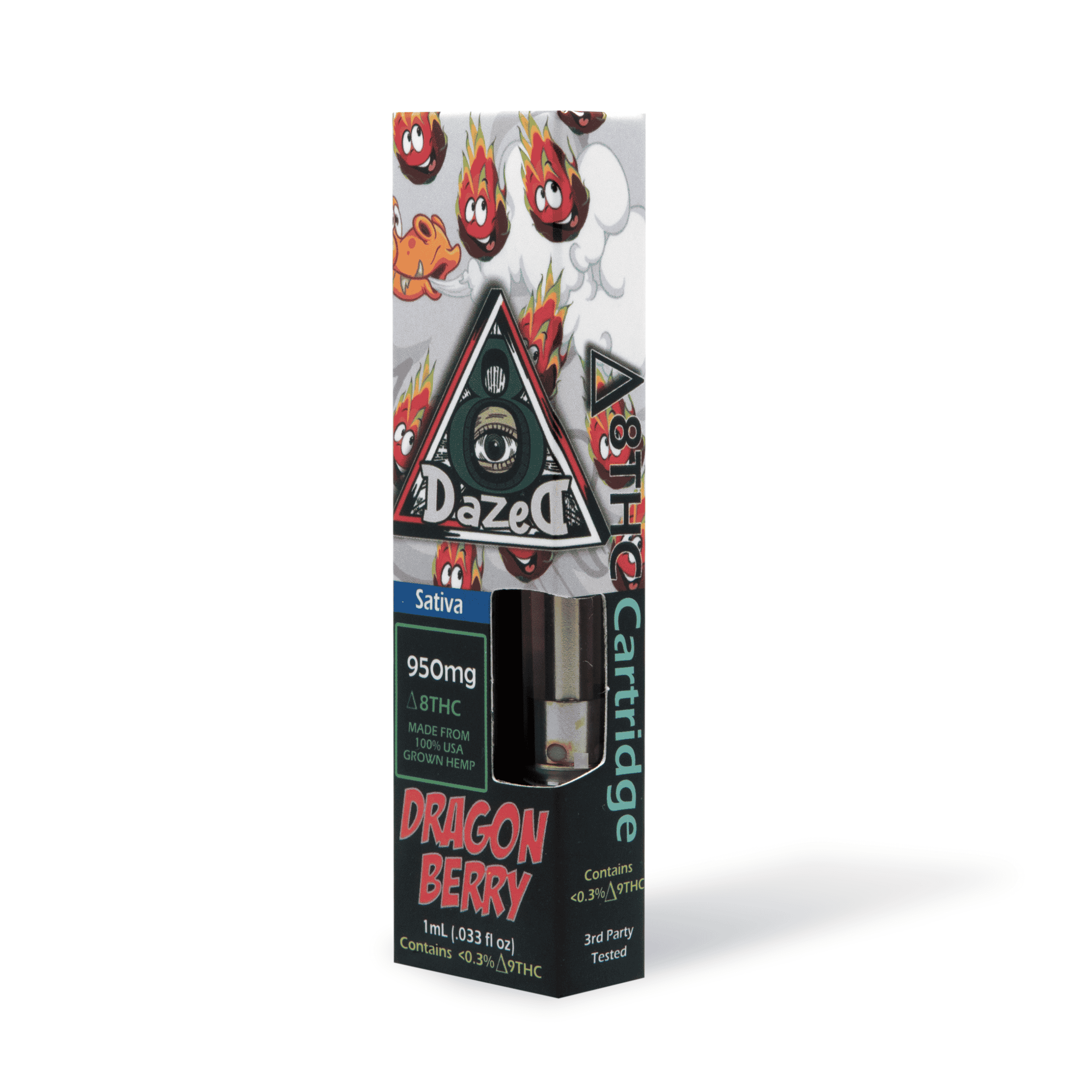 DazeD8 Dragon Berry Delta 8 Cartridge (1g) Best Price