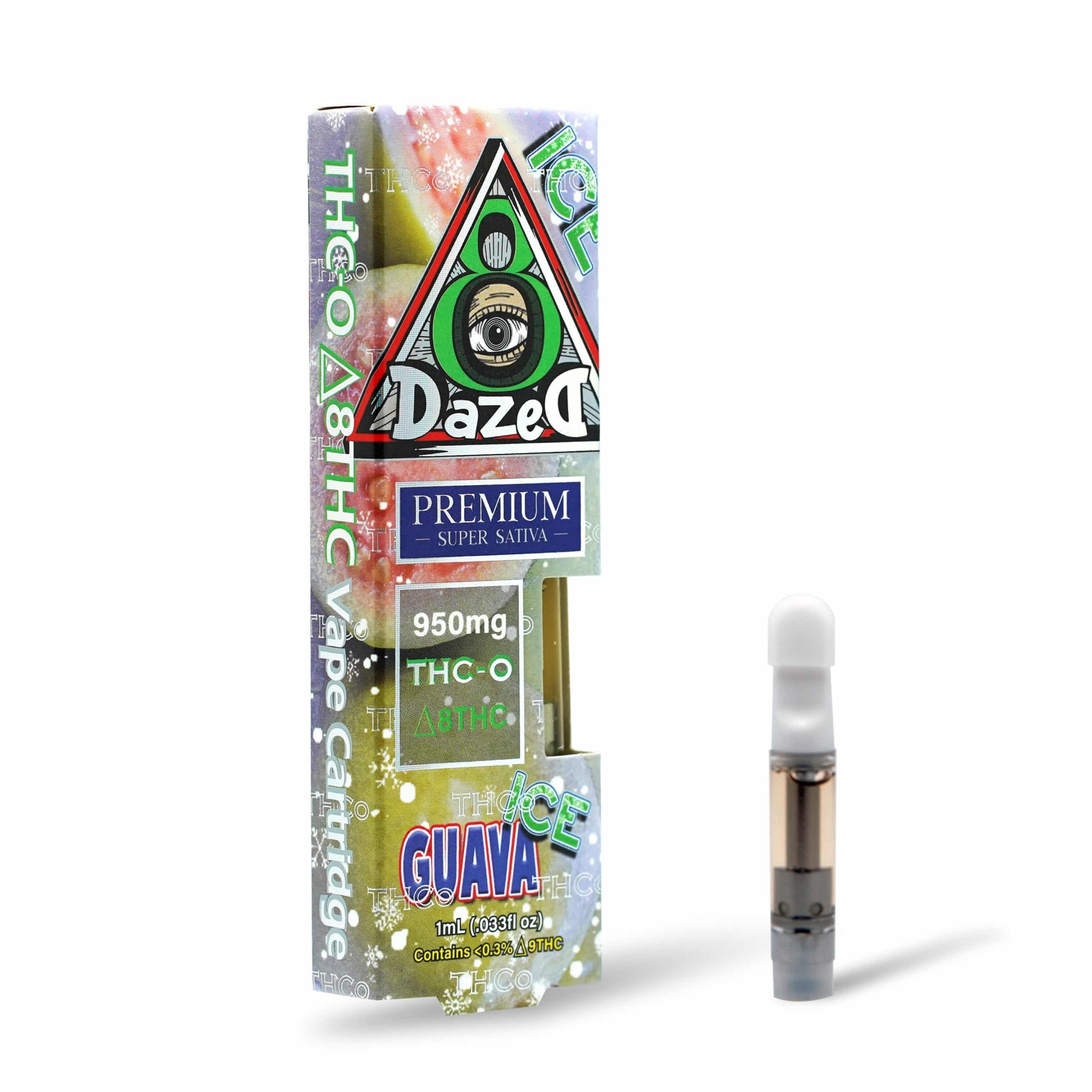 DazeD8 Guava Ice Delta 8 THC-O Cartridge (1g) Best Price