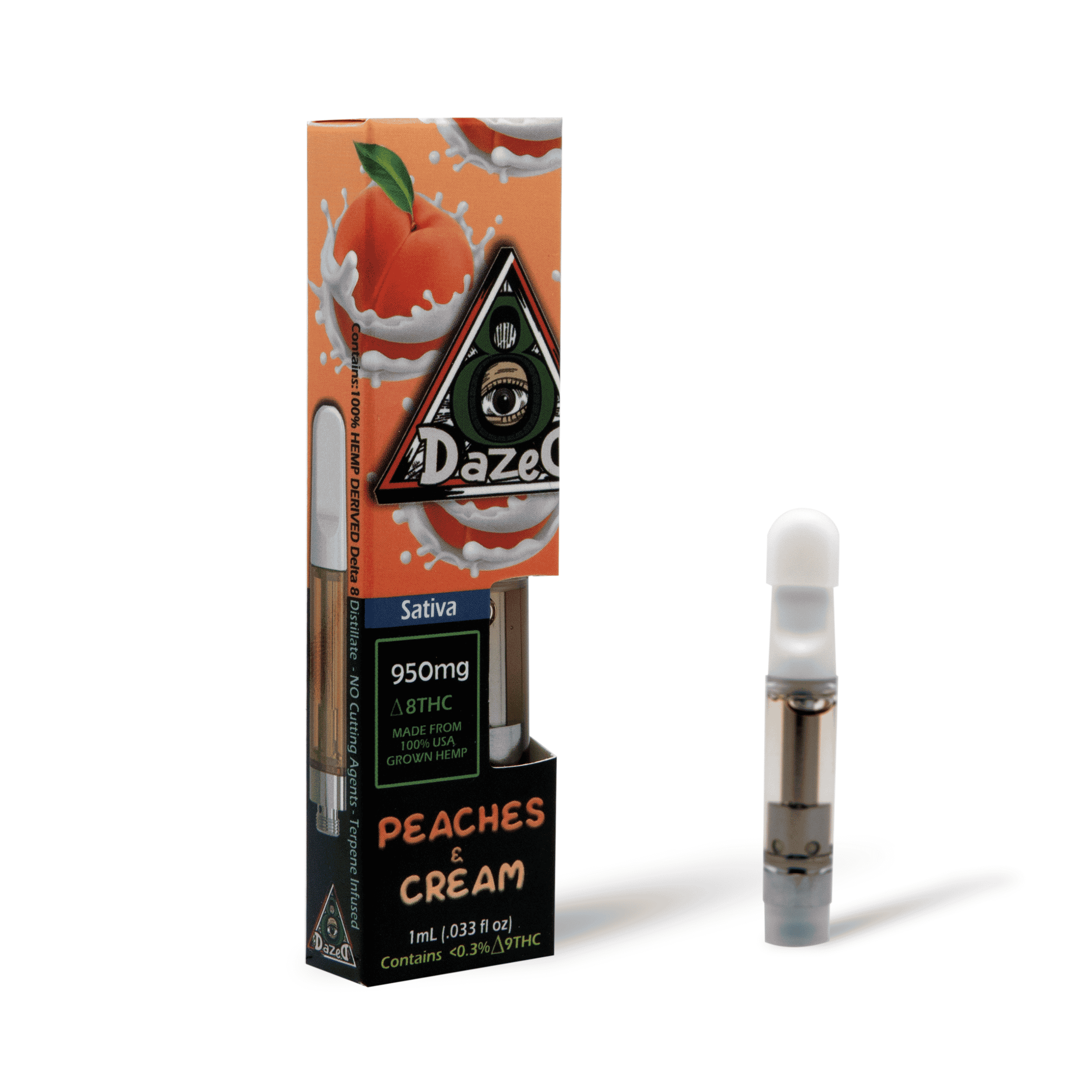 DazeD8 Peaches Cream Delta 8 Cartridge (1g) Best Price