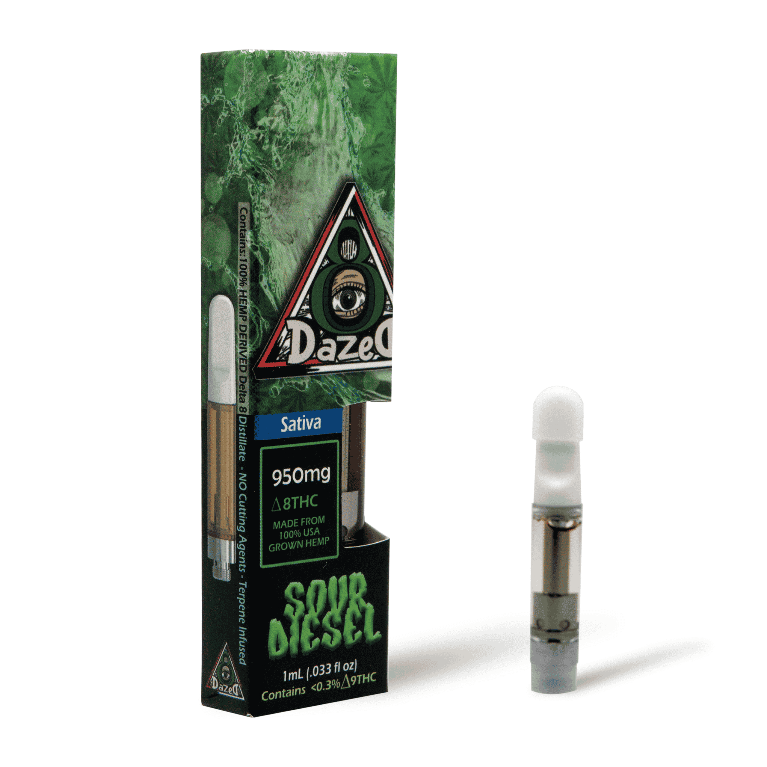 DazeD8 Sour Diesel Delta 8 Cartridge (1g) Best Price