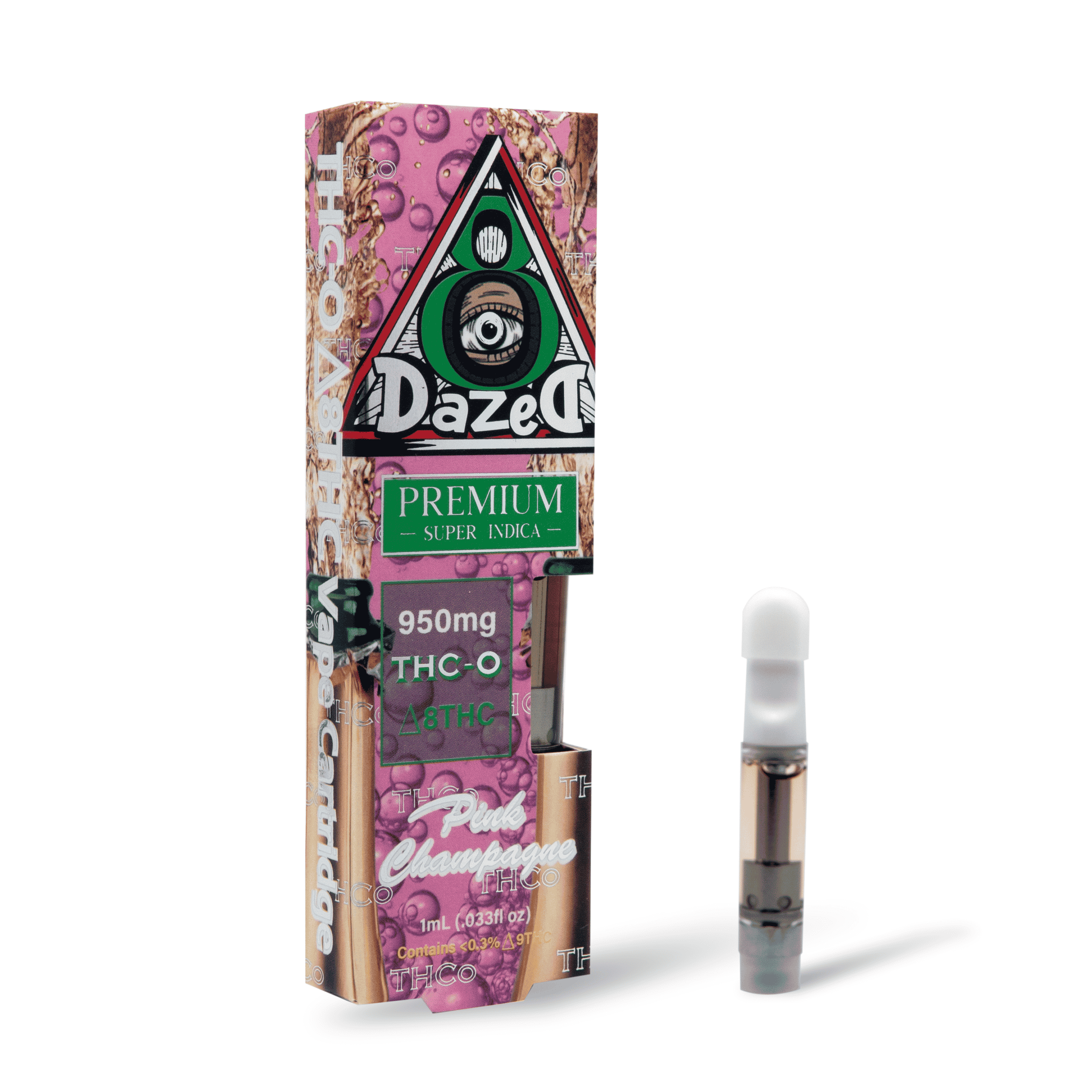 DazeD8 Pink Champagne Delta 8 THC-O Cartridge (1g) Best Price