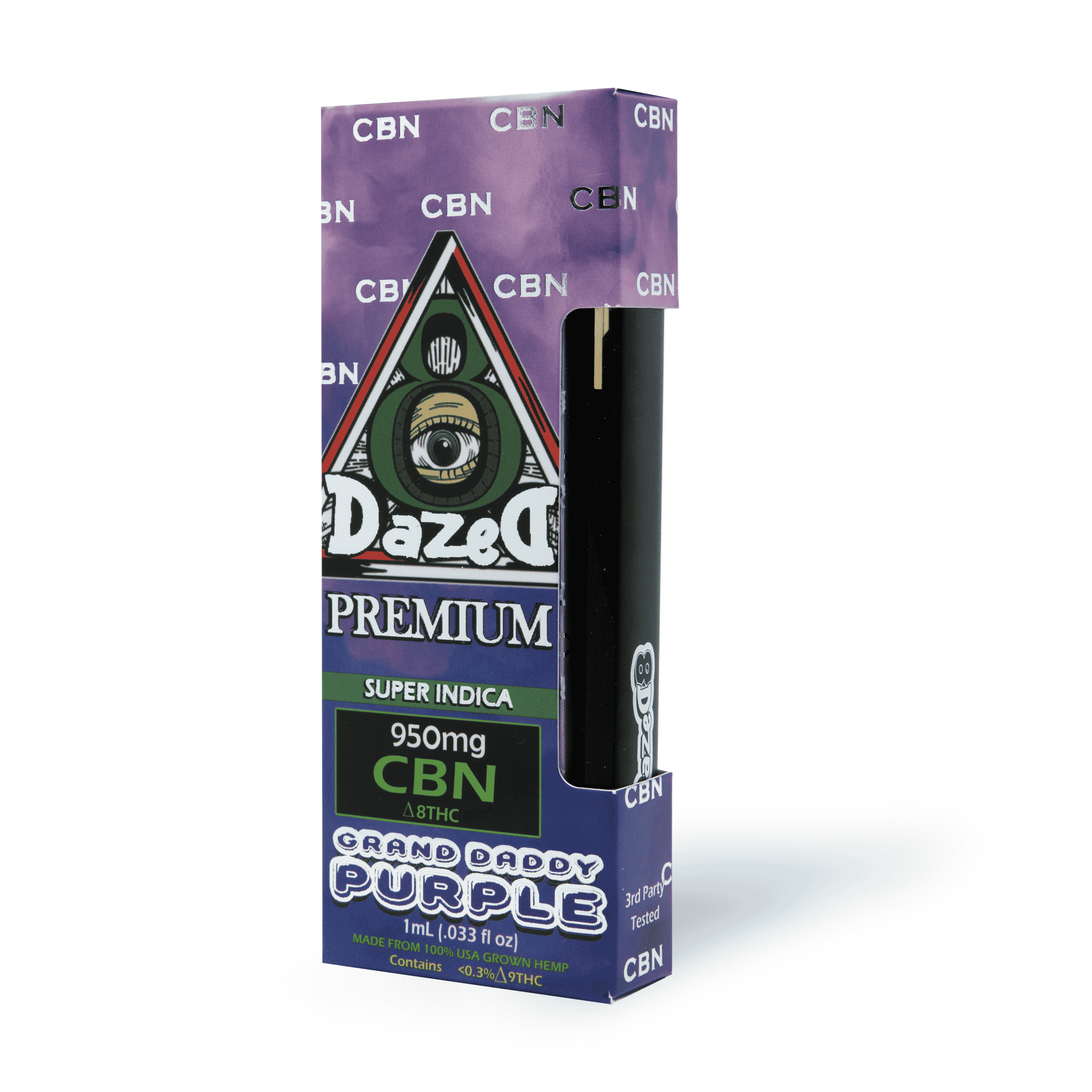 DazeD8 Granddaddy Purple CBN Delta 8 Disposable (1g) Best Price