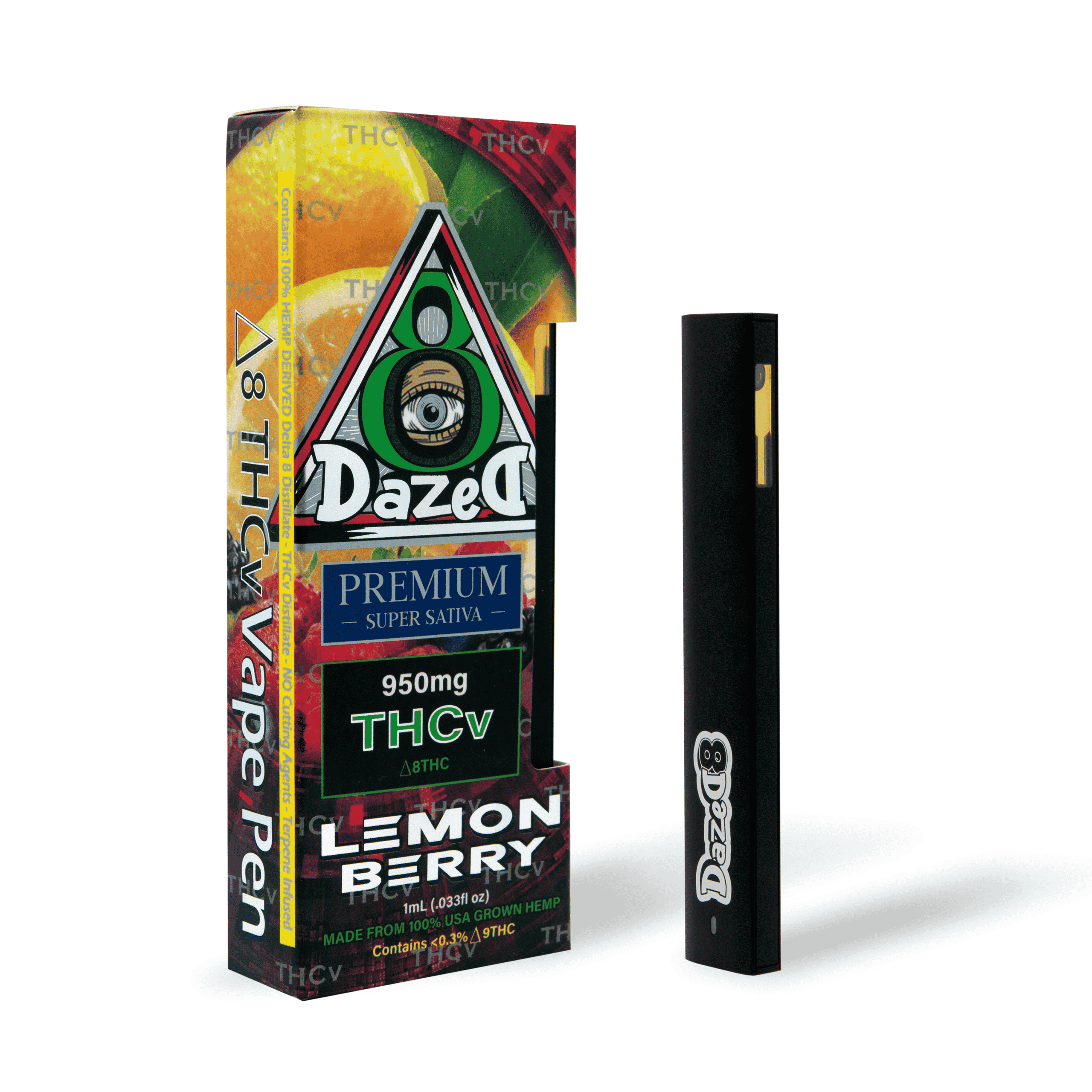 DazeD8 Lemon Berry Delta 8 THCV Disposable (1g) Best Price