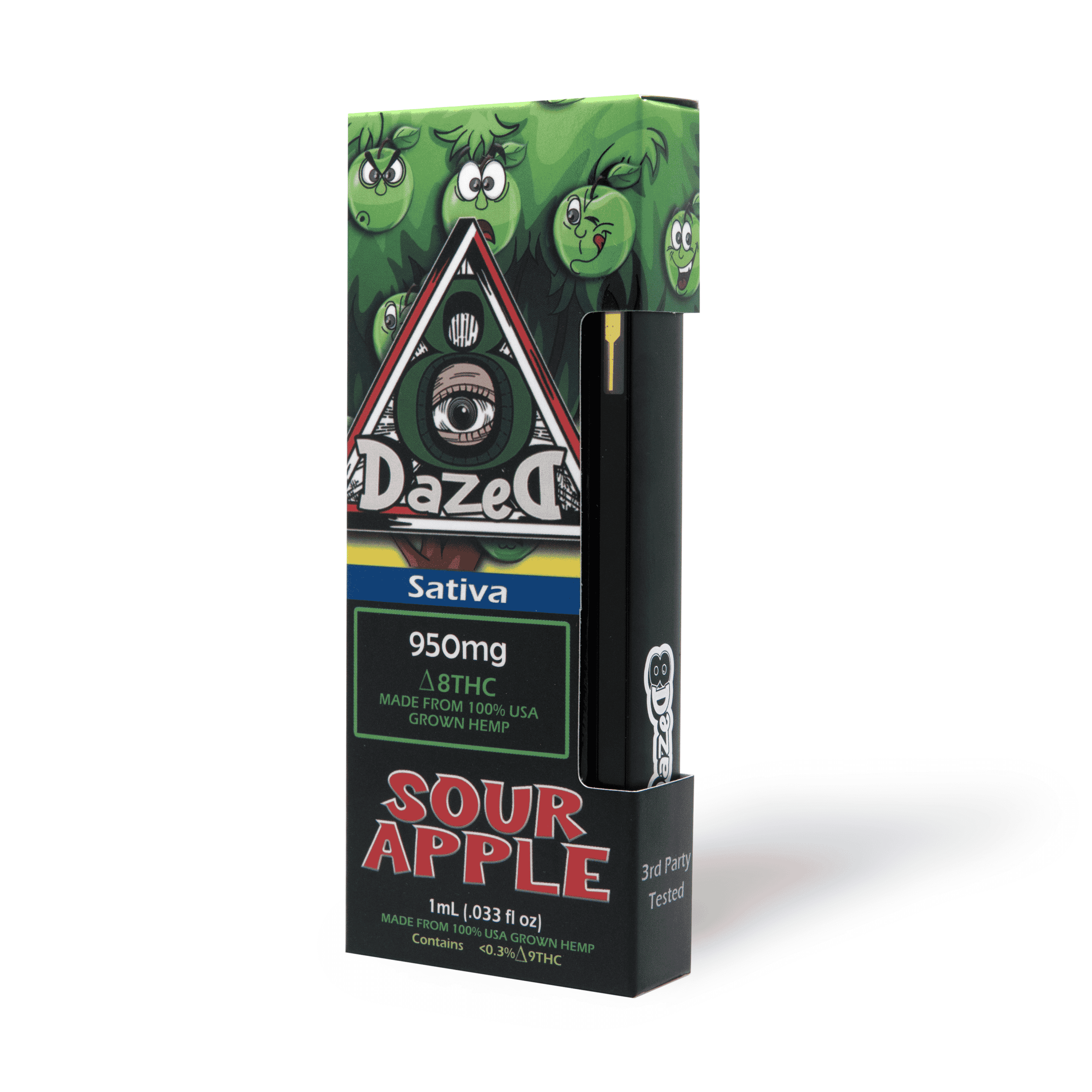 DazeD8 Sour Apple Delta 8 Disposable (1g) Best Price
