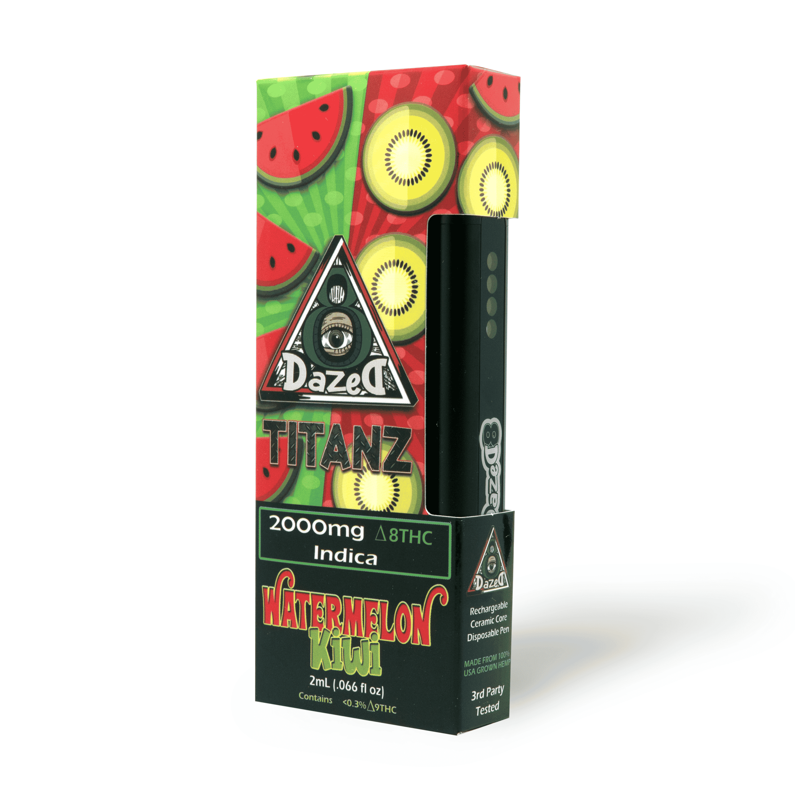 DazeD8 Watermelon Kiwi Delta 8 Disposable (2g) Best Price