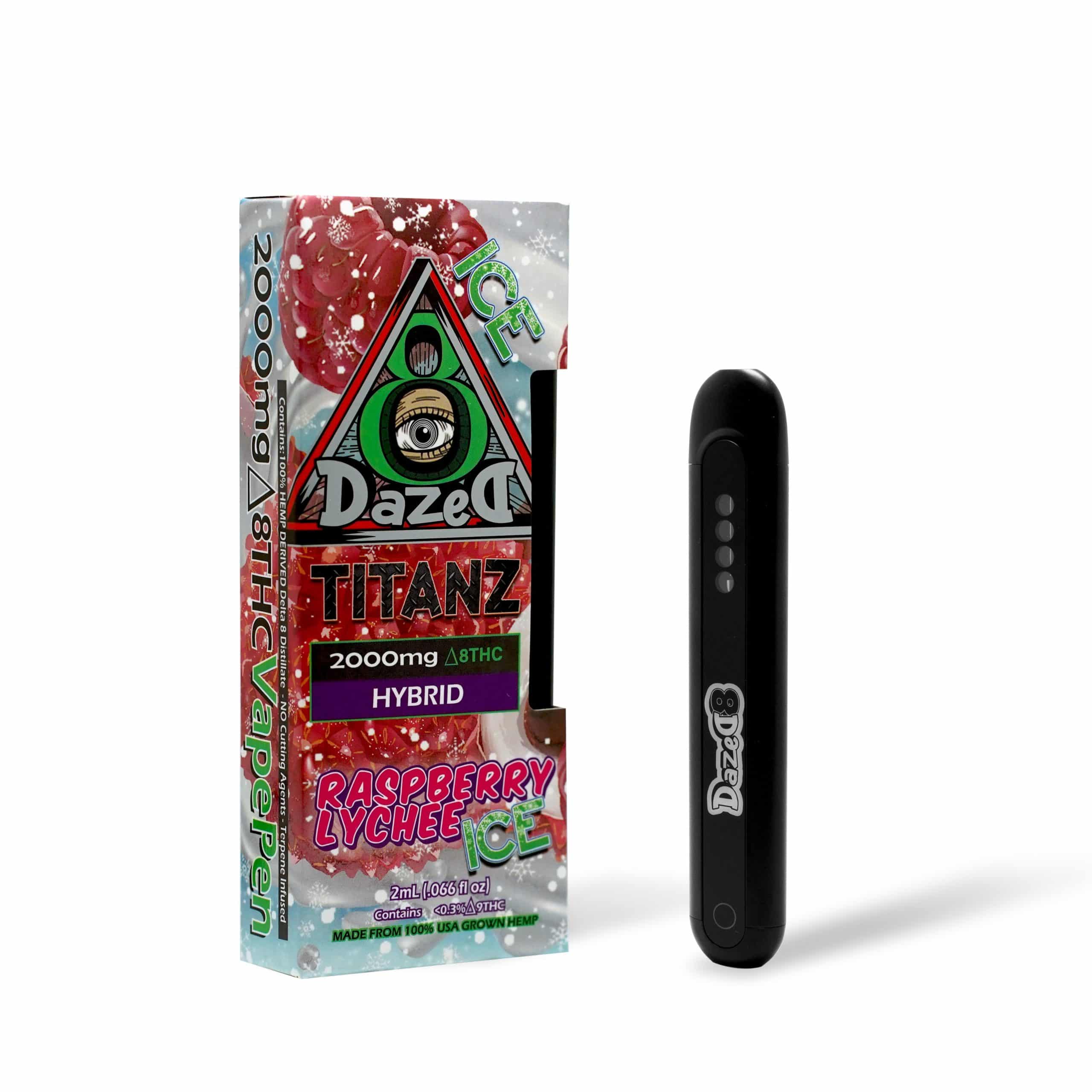 DazeD8 Raspberry Lychee Ice Delta 8 Disposable (2g) Best Price