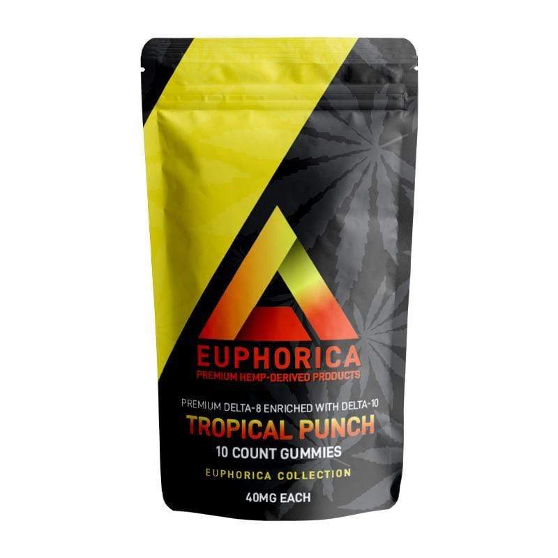 Delta Extrax Tropical Punch 40mg Delta 8+10 Gummies (10pc) Best Price