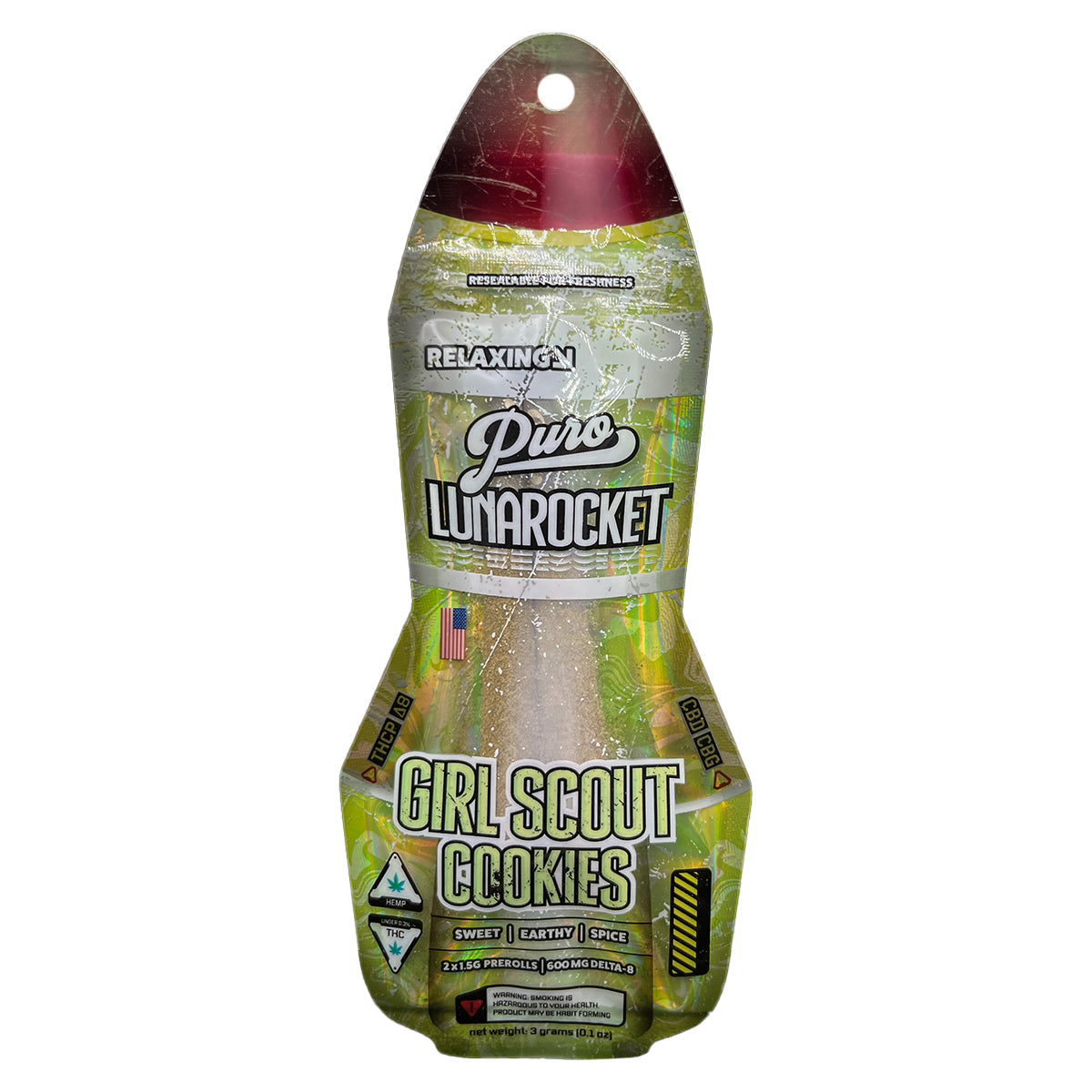 Puro LunaRockets Kief Cones 2pc 3g Best Price