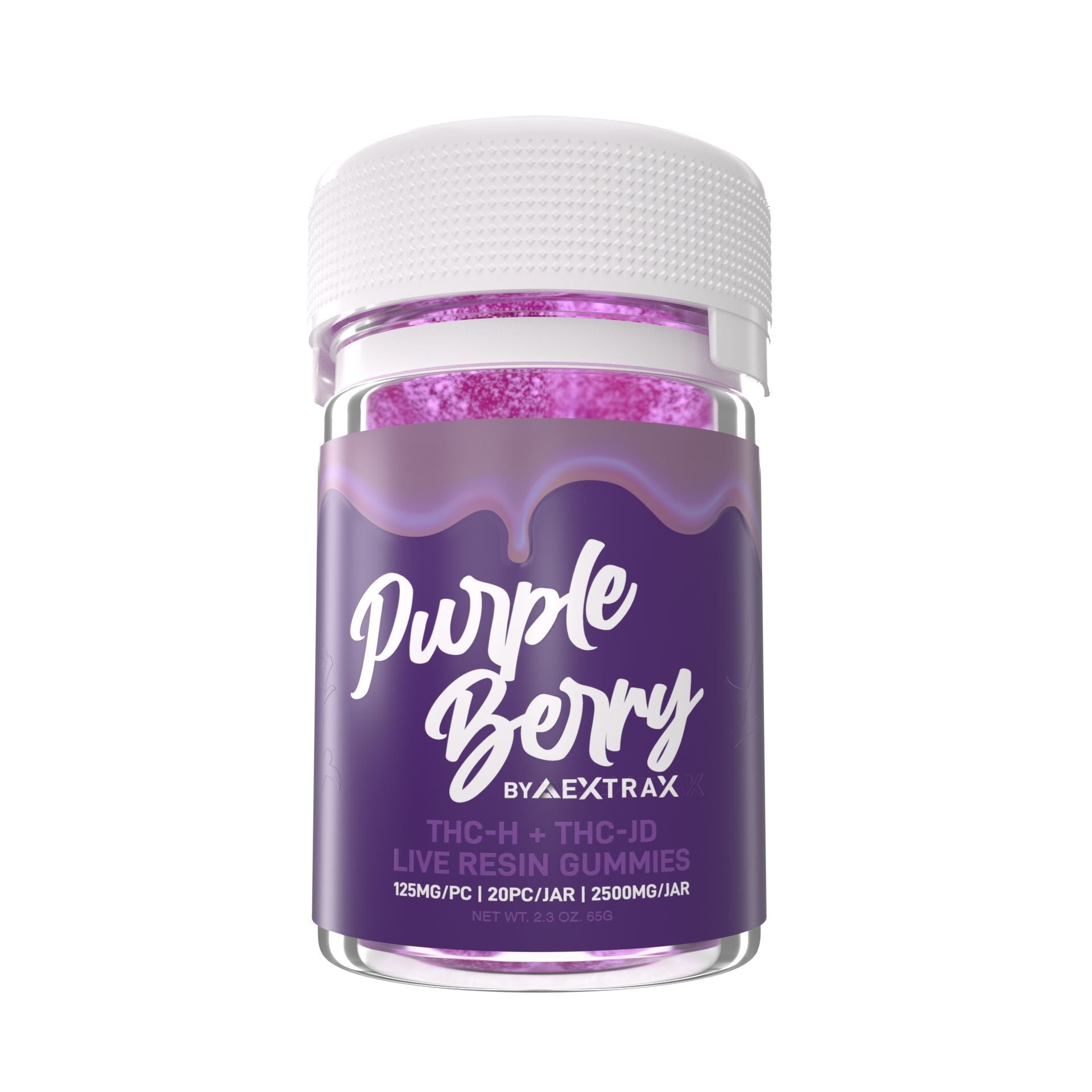 Delta Extrax Purple Berry THCh THCjd Gummies 2500mg Best Price