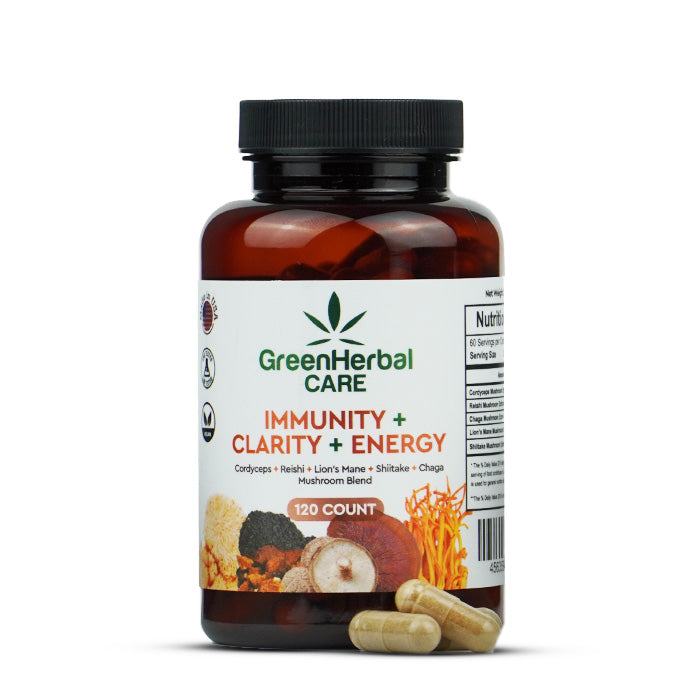Green Herbal Care GHC Mushrooms Capsules - Energy Best Price