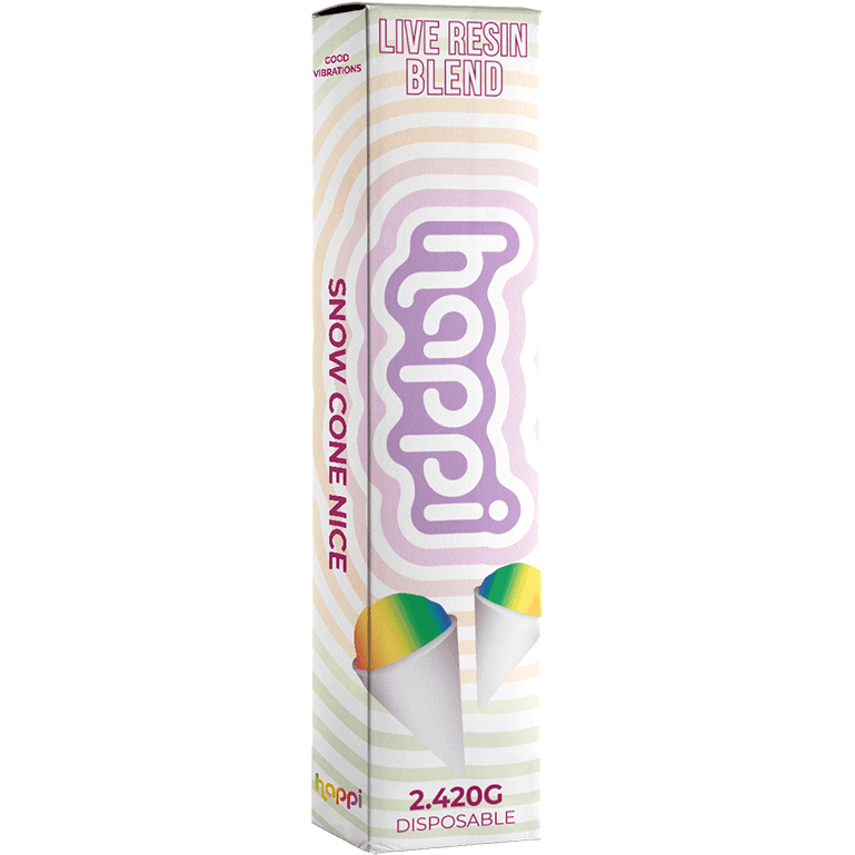 Happi Snow Cone Nice - 2G Disposable Live Resin Blend Best Price
