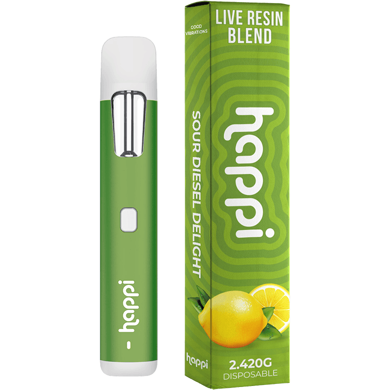 Happi Sour Diesel Delight - 2G Disposable Live Resin Blend Best Price