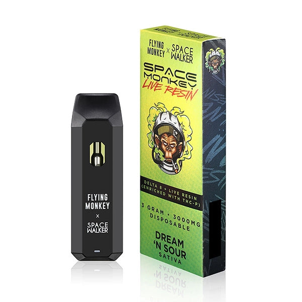 Space Monkey Dream N’ Sour Live Resin Delta 8 + THCP Disposable (3g) Best Price