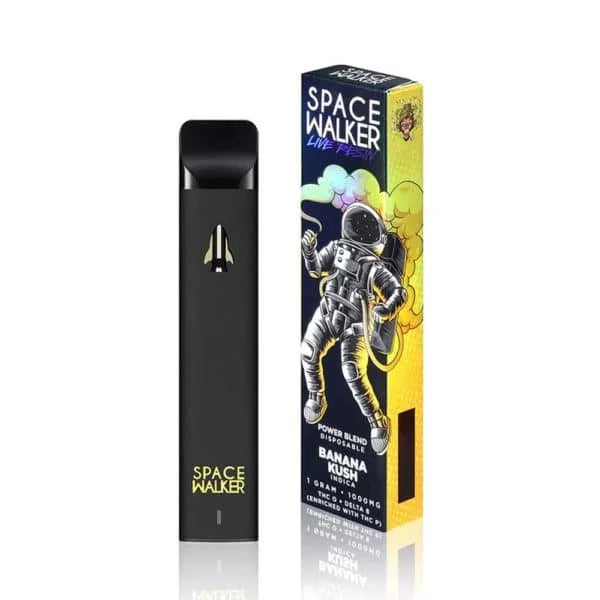 Space Walker Banana Kush Live Resin THC-O + Delta 8 + THCP Disposable (1g) Best Price