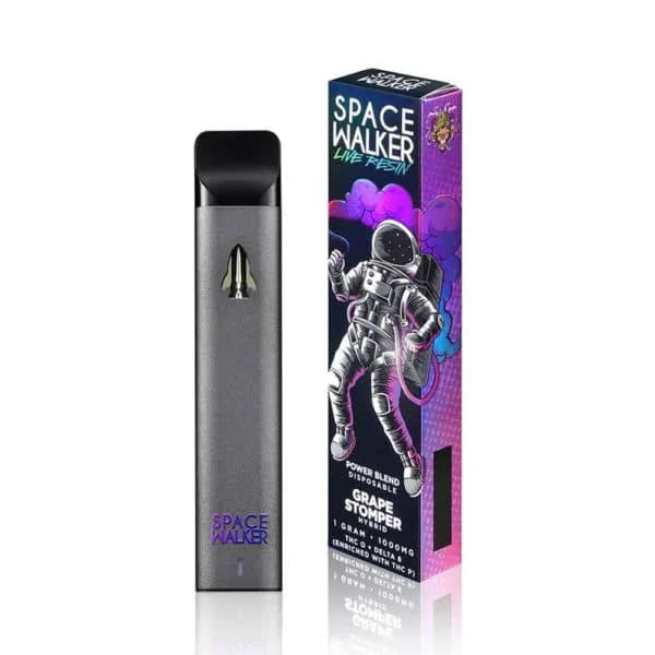 Space Walker Grape Stomper Live Resin THC-O + Delta 8 + THCP Disposable (1g) Best Price