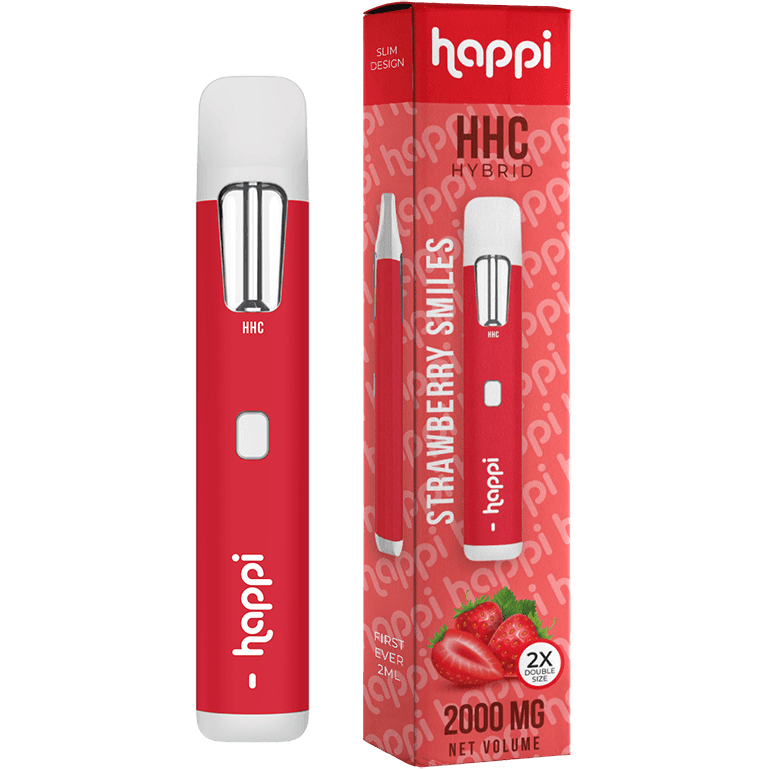 Happi Strawberry Smiles - HHC 2G Disposable (Hybrid) Best Price
