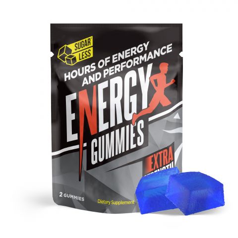 Sugarless Energy Gummies - Energy Boost Supplement - 2 Pack Best Price