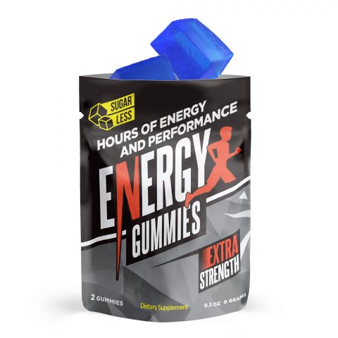 Sugarless Energy Gummies - Energy Boost Supplement - 2 Pack Best Price