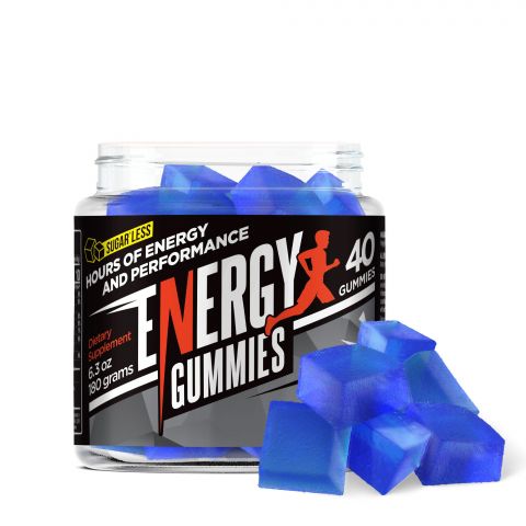 Sugarless Energy Gummies - Energy Boost Supplement - 40 Count Best Price