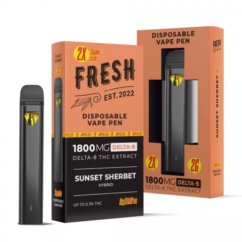 Sunset Sherbet Vape Pen - Delta 8 - Disposable - 1800MG - Fresh Best Price