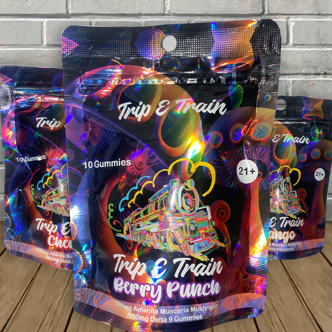 Trip E Train Amanita Muscaria + D9 Gummies 5000mg Best Price