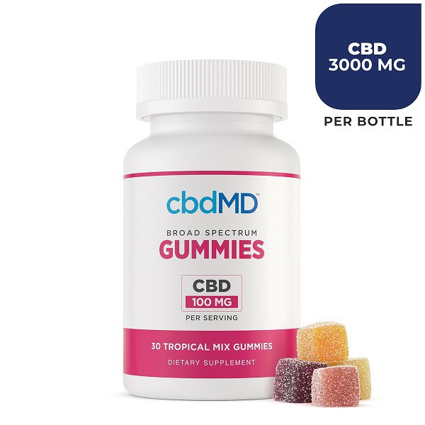 cbdMD Tropical Mix Gummies 30 Count | 100mg CBD Best Price
