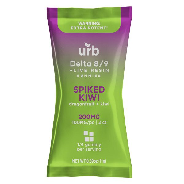 URB Delta 8 Delta 9 Live Resin Gummies 200mg | 2 Count Best Price